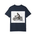Men Garment-Dyed T-Shirt - "Not A Metal, It's Emotion" - Biker Tee