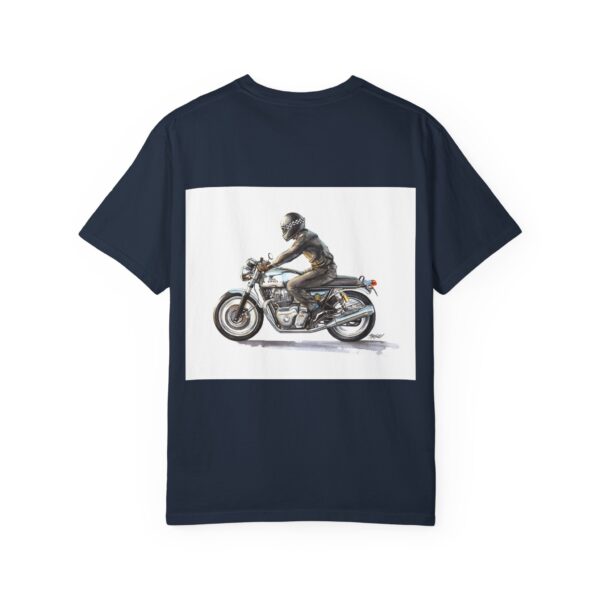 Men Garment-Dyed T-Shirt - "Not A Metal, It's Emotion" - Biker Tee