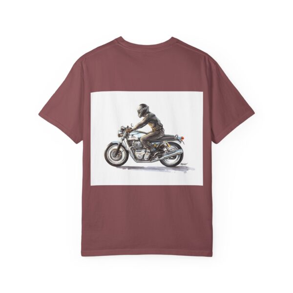 Men Garment-Dyed T-Shirt - "Not A Metal, It's Emotion" - Biker Tee