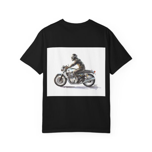 Men Garment-Dyed T-Shirt - "Not A Metal, It's Emotion" - Biker Tee