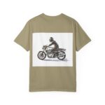 Men Garment-Dyed T-Shirt - "Not A Metal, It's Emotion" - Biker Tee