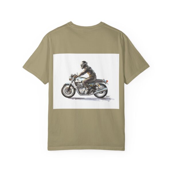 Men Garment-Dyed T-Shirt - "Not A Metal, It's Emotion" - Biker Tee
