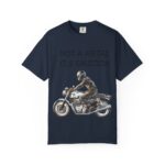 Men Garment-Dyed T-Shirt - "Not A Metal, It's Emotion" - Biker Tee