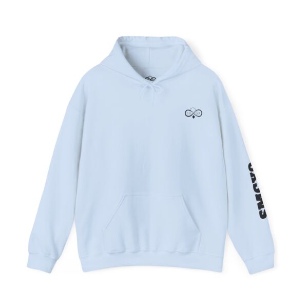 Unisex Heavy Blend Hoodie with Infinity Symbol - Cozy, Versatile Sweatshirt for Everyday Wear